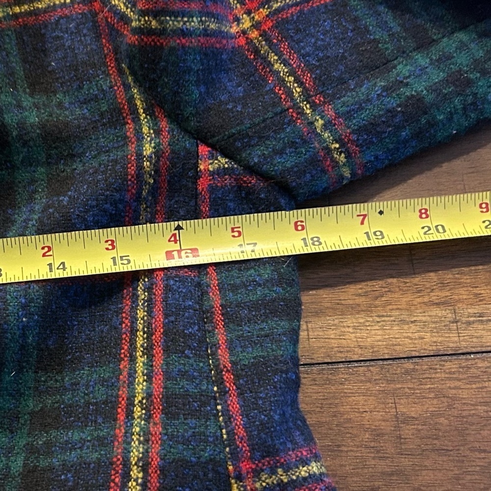 Talbots Plaid Multicolor Wool Blend Relaxed Boucle Blazer Size 4  P214019017 - Picture 8 of 13